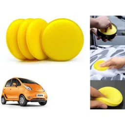 Auto Pearl Polyurethane Beige Washing &a; Waxing Polish Foam Sponge for Nano 2009-2014 (Pack of 4)-picture-17