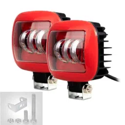 AllExtreme EX3FLR2P 2 Pcs 3 LED 30W CREE Waterproof White Fog Headlight Lamp with Mounting Bracket-picture-46