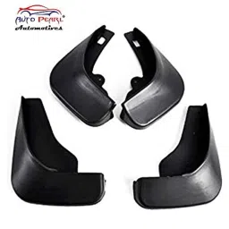 Auto Pearl 4 Pcs ABS Black Front &a; Rear Cup Type Mud Flaps Car Splash Guard Set for Tata Sumo Grande image 2