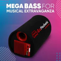 Gomechanic Taurus T2 10 inch D-Shape Active Bass Tube Speaker, GMA_BS_001 image 5