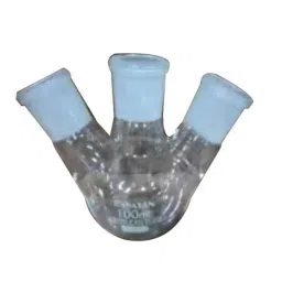 Rasayan 100ml Round Bottom Flask with Three Neck, Side Neck &a; Set at Parallel Angle, 19403-picture-20