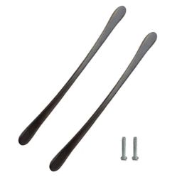 Atom 548 8 inch Black Matt Finish Zinc Cabinet Pull Handle (Pack of 2)-picture-18
