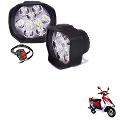 Kozdiko 2 Pcs 15W 9 LED 6000k Sheen Transformer Bumble Bee Style LED Fog Light Set for TVS Pep Pluse, koz_81241-picture-24