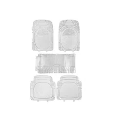 Kozdiko 6205 5 Pcs Rubber &a; PVC Clear Car Foot Mat Set for Maruti Suzuki WagonR-picture-21