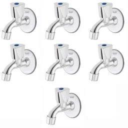 Spazio Stainless Steel Chrome Finish Trio Collection Bib Cock with Foam Flow Water Wall Flange (Pack of 7)-picture-39