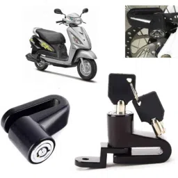 Auto Pearl Steel Black Heavy Duty Anti Theft Disc Brake Lock for SV 650, Lock_616-picture-31