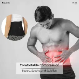 Dr Odin LS-01 Cotton Lumbo Sacral Belt Back Support For Pain Relief, Size: S image 5