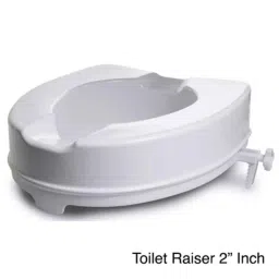 Entros 135kg Easy Fixed 2 inch White Plastic Moulded Raised Toilet Seat without Lid, SC7060C-2-picture-11