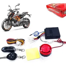 Auto Pearl 12V Black Two-Way Anti Theft Motorcycle Alarm Kit with 2 Pcs Remote for 250 Duke BS6-picture-43
