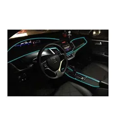 Kozdiko 12V 5m Plastic Ice Blue Cold Roll Car Interior Strip Light for Mahindra Renault Logan image 2