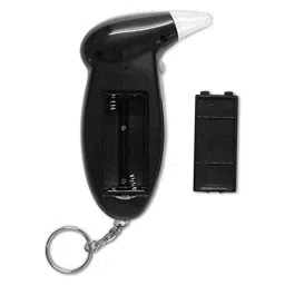 True Sense AT-03 Plastic Black Portable Digital Breath Alcohol Tester with 5 Pcs Mouthpiece image 2