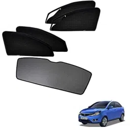 Kozdiko Car Side Window Curtains Zipper with Dicky Magnetic Sunshade Set Compatible for Tata Zest-picture-44