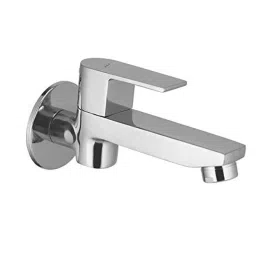 ZAP Brass Chrome Finish Long Body Tap with Wall Flange-picture-10