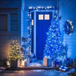 kadio 1 LEDs 15 m Blue Steady String Rice Lights image 2