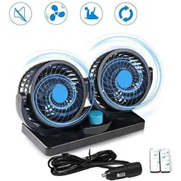 Auto Pearl APA35 12V ABS Black Electric Car Fan image 4