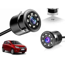 Auto Pearl 8 LED Black Waterproof &a; Shockproof HD Night Vision Car Reverse Parking Camera for Maruti Suzuki Celerio LXI 2014 onwards-picture-39
