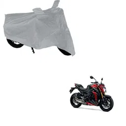 Kozdiko Silver Bike Body Cover with Mirror Pockets for Suzuki GSX S1000, kozd_17518-picture-28