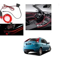 Kozdiko 12V 5m Red Car Interior Decor Neon Strip Light for Mahindra Verito Vibe, Koz-90208-picture-22