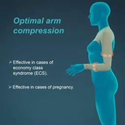 Tynor Compression Garment Arm Sleeve with Shoulder Cover, I77CAI, Size: Large (Wide) image 2