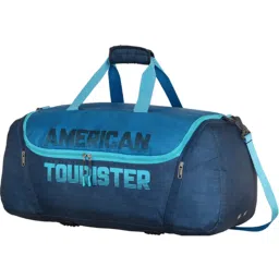 American Tourister 55cm Blue Nylon Grid Duffle Bag image 1