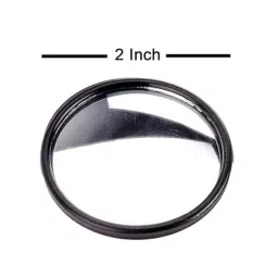 Auto Pearl 2 Pcs 2 inch Wide Angle Convex Rear Side View Blind Spot Car &a; Bike Mirror Set for Hyundai Getz image 3