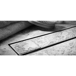 Aquieen 18x4 inch Stainless Steel 304 Tile Shower Centre Hole Channel Water Drainer with Anti-Foul Cockroach Trap-picture-35