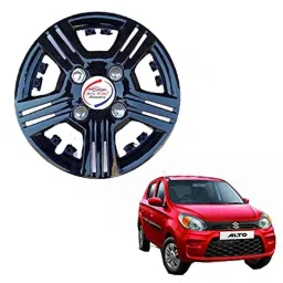 Auto Pearl 4 Pcs 12 inch ABS Black AWC30 Press Type Hubcap Wheel Cover Set with Retention Ring for Maruti Suzuki Alto 800 2019-2020-picture-18