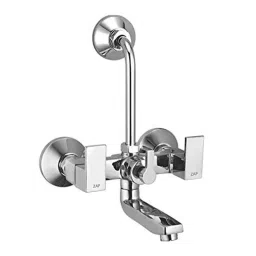 ZAP Skoda Brass Chrome Plated Wall Mixer with Provision For Overhead Shower &a; Long Bend Pipe-picture-37