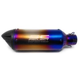 RA Accessories Blue SC Project Mini3 Silencer Exhaust for Bajaj CT 100-picture-15