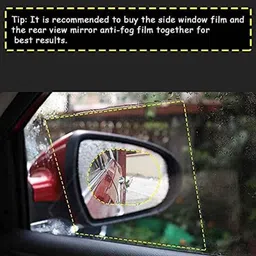 Kozdiko 4 Pcs PET Waterproof Car Rear View Mirror Anti-Fog Film Set for Tata Safari Storme image 3