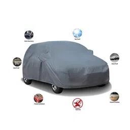 Kozdiko Polyester Matty Grey Car Body Cover with Mirror Pockets &a; Buckle Belt for Honda New City D-tec 2020-Present image 3