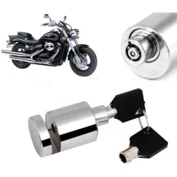 Auto Pearl Stainless Steel Silver Heavy Duty Anti Theft Motorcycle Disc Brake Lock, Lock-423-picture-28