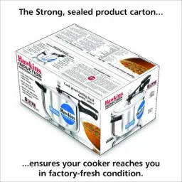 Hawkins 8 Litre Stainless Steel Pressure Cooker, HSS80 (Pack of 5) image 4