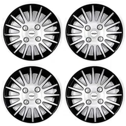 Prigan 4 Pcs 16 inch Polypropylene Black &a; Silver Wheel Cover Set for Kia Seltos, Camry1-DC-16-Seltos-picture-15