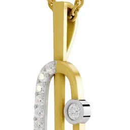 sparq Certified Lab Grown Diamond & BIS Hallmark Pendant With Chain Gold-plated Sterling Silver image 3