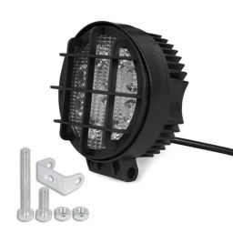 AllExtreme EX9FGW1 9 LED 4 inch 27W Round White Waterproof Spot Fog Light with Fixed Safety Grill Mounting Bracket-picture-37