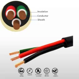 RADILITE 2.5 Sqmm Two Core FR-LSH PVC Copper Flexible Cable, Length: 15 m image 3