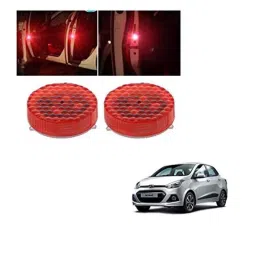 Kozdiko 4 Pcs Waterproof Wireless Car Door Red Warning Light Indicator Set with 5 LED &a; Free Batteries for Hyundai Xcent-picture-41