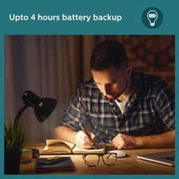 Philips 10W B22D 6500K Crystal White Rechargeable Emergency LED Bulb (Pack of 2) image 5