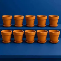 10 Pcs Red Terracotta 6 Inchs Planters-image-49