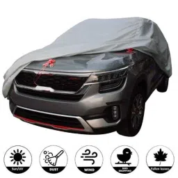 AllExtreme K7002 Silver Custom Fit Car Body Cover without Mirror Pocket for Kia Seltos-picture-16