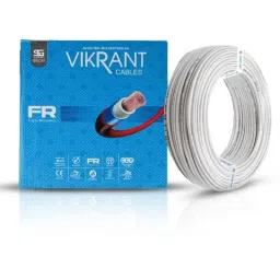 Super GEC Vikrant 1 Sqmm Single Core White FR PVC Insulated Electric House Wire, Length: 64 m-picture-33