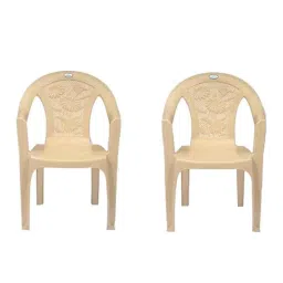 Nilkamal 2060 MBG Plastic Beige Outdoor Chair, (Pack of 2)-picture-24