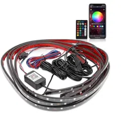 Kozdiko 4 Pcs Car Underbody Multicolor Neon Light Set with IR Remote for Maruti Suzuki Ignis-picture-36