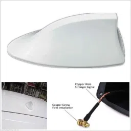 SureStrive White Shark Fin Signal Receiver Antenna for Kia Sonet All Model image 2