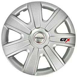 Prigan 4 Pcs 14 inch Polypropylene Silver Wheel Cover Set for Tata Indica, Gtx-Silver-14-Indica image 2
