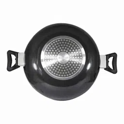 Baltra 2L Aluminium Black Hard Anodised Induction Base Non-Stick Kadhai with Lid, BHA-106 image 3