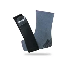 Samson AK-0713 Black &a; Grey Ankle Support with Binder, Size: L image 5