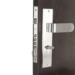 Handle Waala Chetak-OSK 10 inch 60mm Stainless Steel Silver Cylindrical Plate One Side Key Mortise Door Lock Set-picture-35