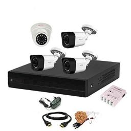 CP Plus 2.4MP White &a; Black 3 Pcs Bullet, 1 Pc Dome Camera &a; 4 Channel DVR Kit with All Accessories, 4CHDVR-3B-1D-35-picture-6